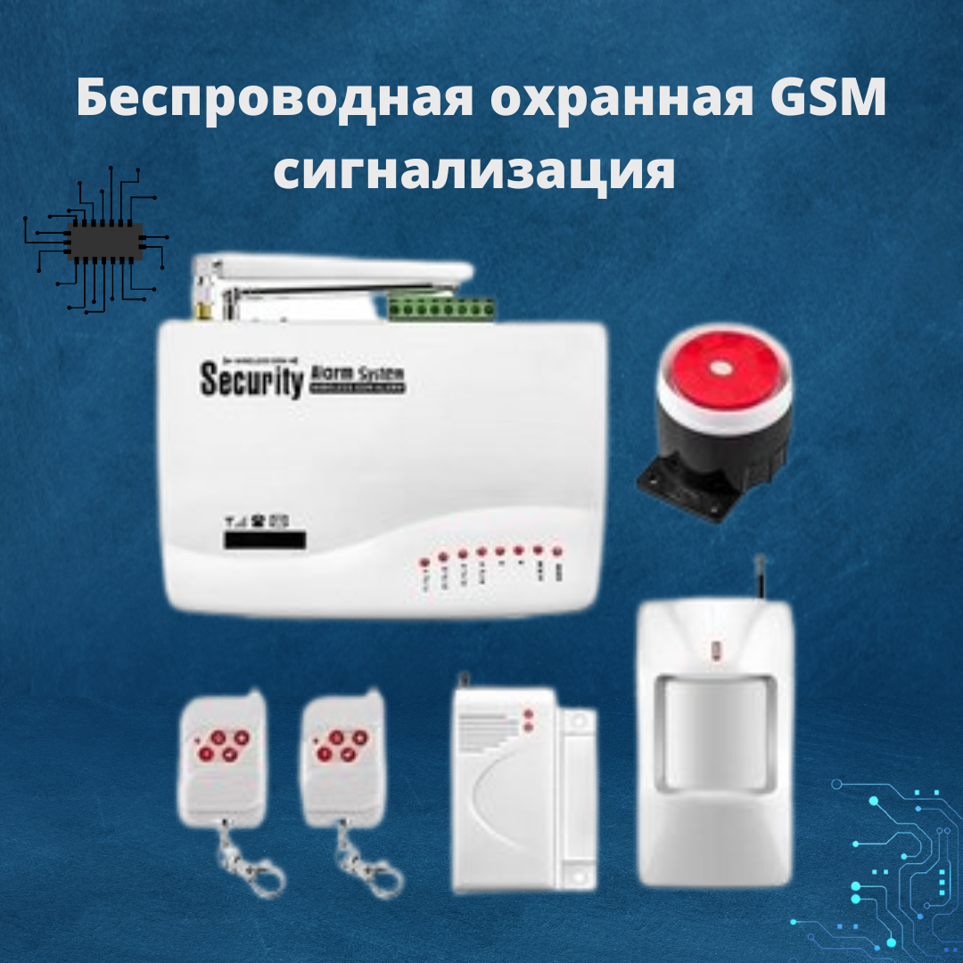 Беспроводная GSM сигнализация для дачи/дома/офиса/склада